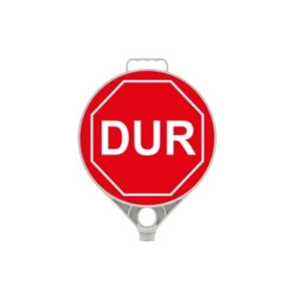 Dur İşareti Dur Levhası Yuvarlak Plastik Uyarı Levhası