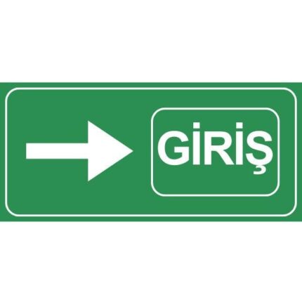 Yeşil Giriş Levhası