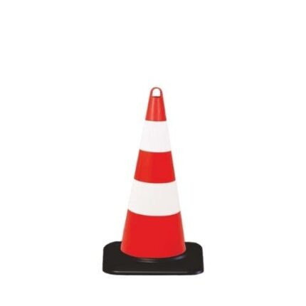 Ekonomik 75 cm Ağırlıklı Plastik Trafik Konisi