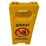 katlanabilir portatif uyarı levhası girilmez uyarısı