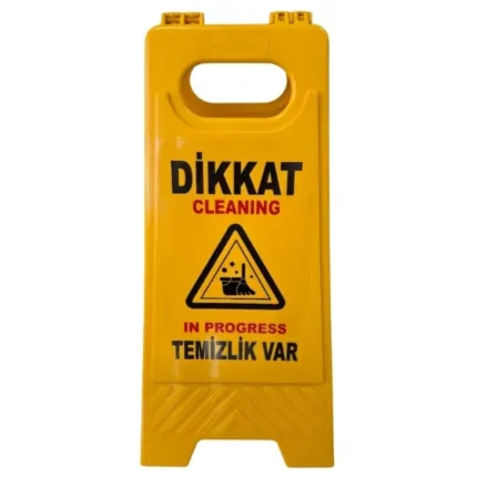 katlanabilir portatif uyarı levhası temizlik var uyarısı
