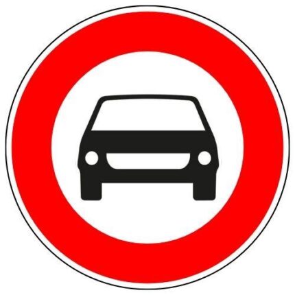 Motorlu Taşıt Trafiğine Kapalı Yol Levhası TT-6
