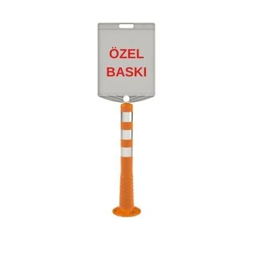 Özel Baskı Plastik Levhalı 75 cm Delinatör Seti Özel Baskı Plastik Levhalı 75 cm Delinatör Seti