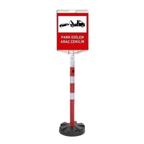 Park Edilen Araç Çekilir Levhalı 100 cm Duba Park Edilen Araç Çekilir Levhalı 100 cm Duba
