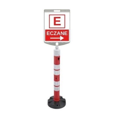 Sağ Ok Eczane Levhalı 120 cm Duba