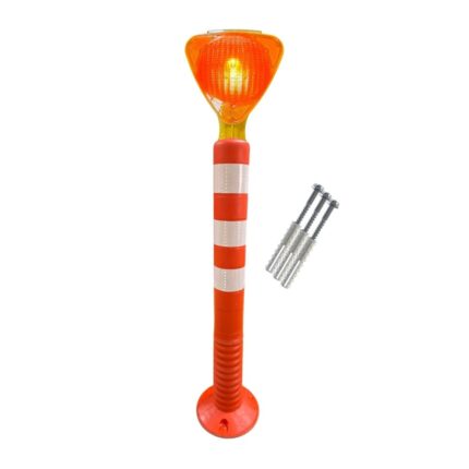 Üçgen Sarı Solar Flaşörlü 75 cm Delinatör Seti