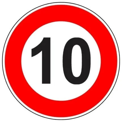 Azami Hız Sınırlaması 10 km Levhası TT-29