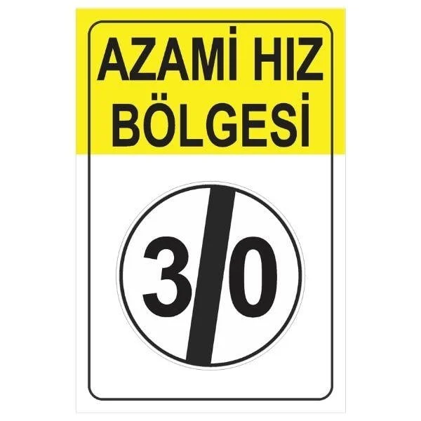 Azami Hız Sınırlaması Sonu Levhası TT-33b Azami Hız Sınırlaması Sonu Levhası TT-33b