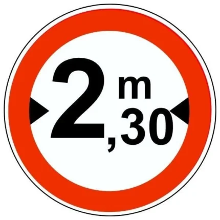 Genişliği 2,30 Metreden Fazla Olan Taşıt Giremez Levhası TT-20