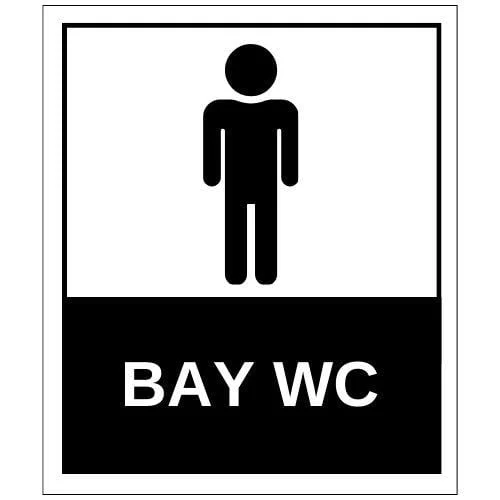 Bay Wc Sticker Yapışkanlı Etiket blank