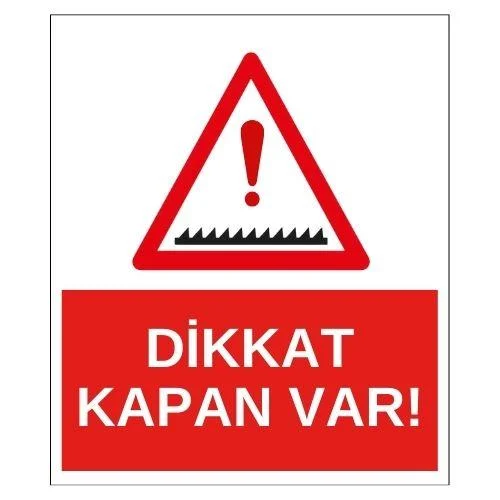 Dikkat Kapan Var Sticker Yapışkanlı Etiket blank