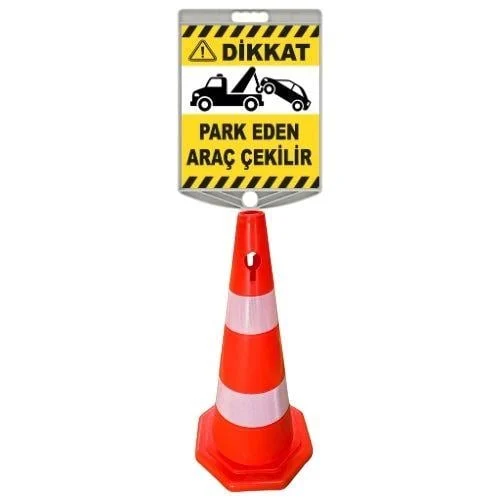 Dikkat Park Eden Araç Çekilir Levhalı Duba blank