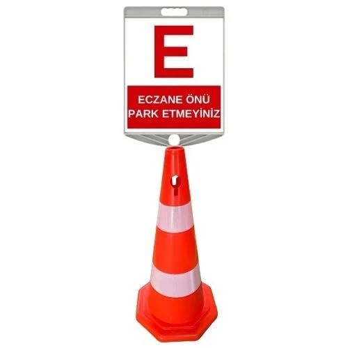 Eczane Önü Park Etmeyiniz Levhalı Duba blank
