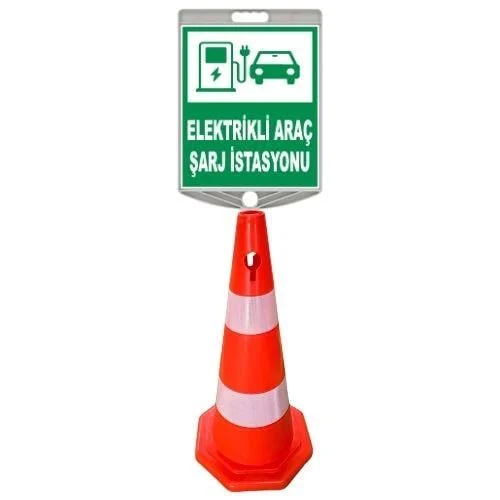 Elektrikli Araç Şarj Yeri Levhalı Duba