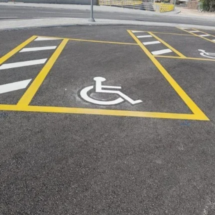 Engelli Park Yeri Boyama Şablonu