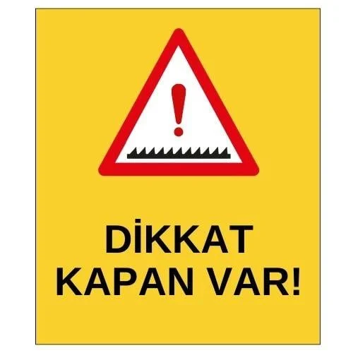 Kapan Var Sticker Yapışkanlı Etiket blank