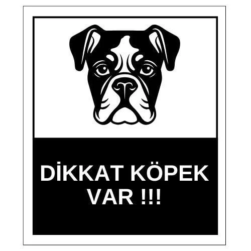 Köpek Var Sticker Yapışkanlı Etiket blank