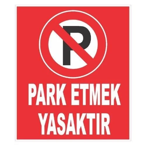 Park Etmek Yasaktır Sticker Yapışkanlı Etiket blank