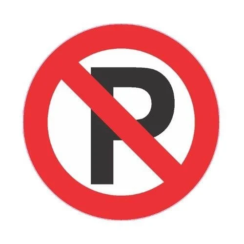 Park Yasaktır Sticker Yapışkanlı Etiket blank