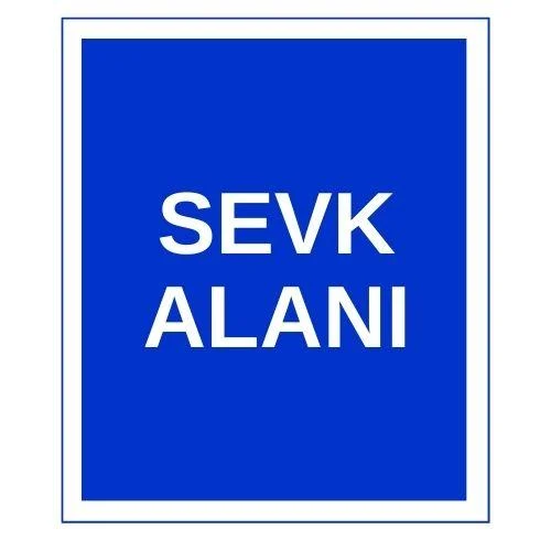 Sevk Alanı Sticker Yapışkanlı Etiket blank