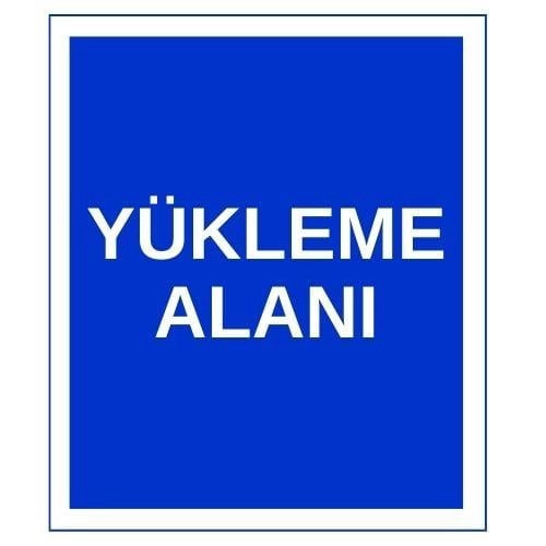 Yükleme Alanı Sticker Yapışkanlı Etiket Yükleme Alanı Sticker Yapışkanlı Etiket