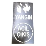 acil çıkış yangın zemin boyama şablonu fabrika isg boyama şablonu