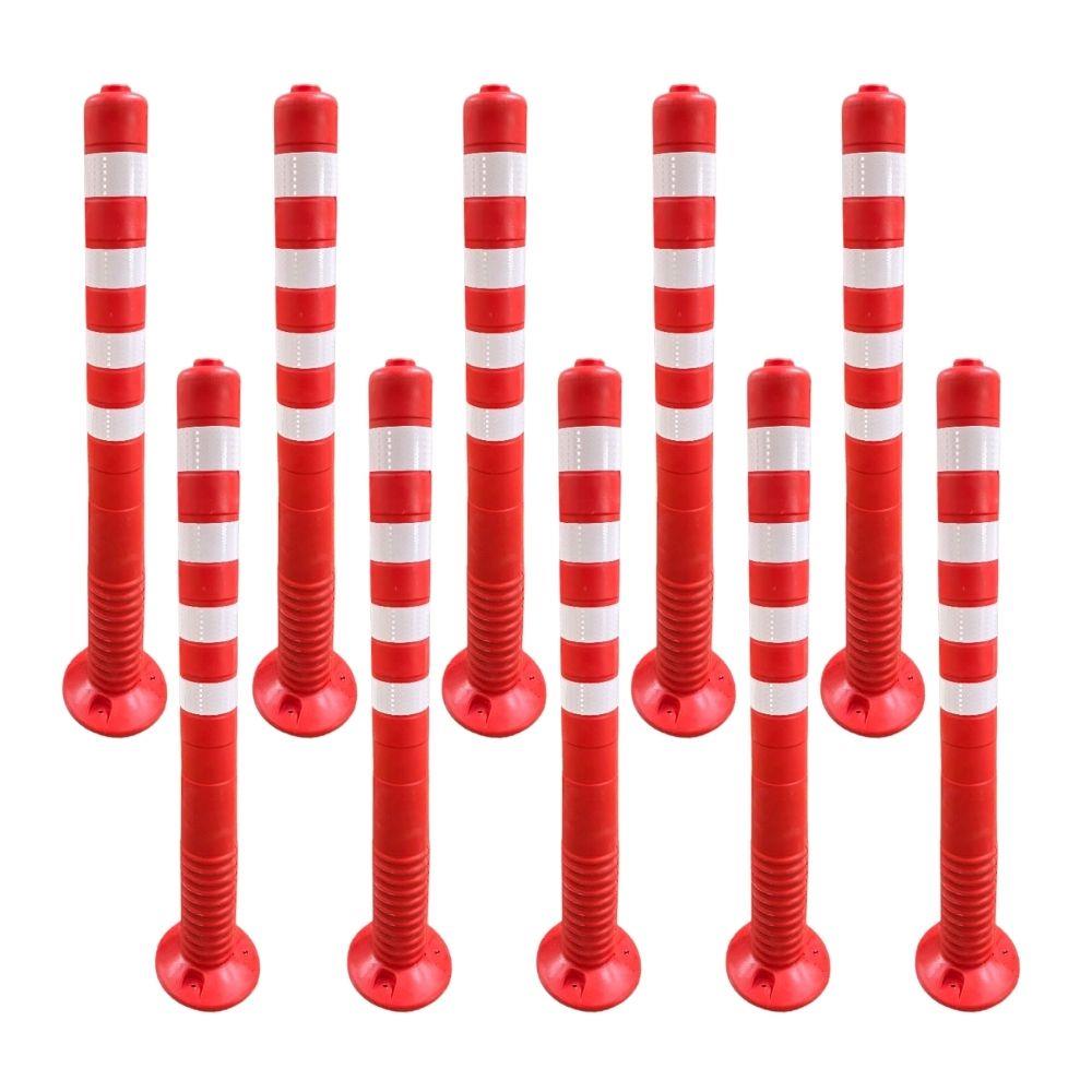 100 cm Ekonomik Turuncu Esnek Delinatör 10'lu Set 100 cm Ekonomik Turuncu Esnek Delinatör 10'lu Set
