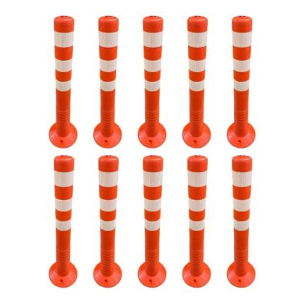 75 cm Ekonomik Turuncu Esnek Delinatör 10'lu Set