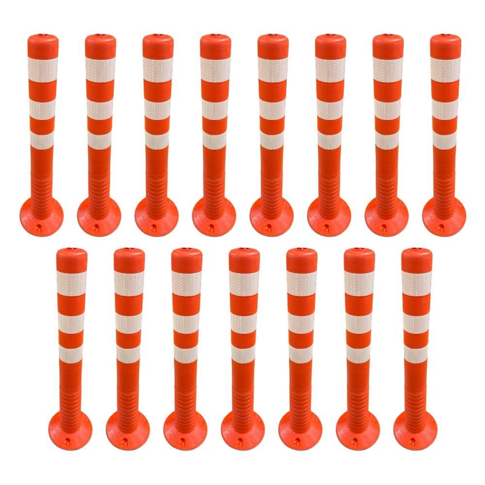 75 cm Ekonomik Turuncu Esnek Delinatör 15'li Set 75 cm Ekonomik Turuncu Esnek Delinatör 15'li Set