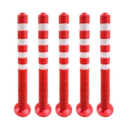 Ekonomik Turuncu 100 cm Esnek Delinatör 5’li Set